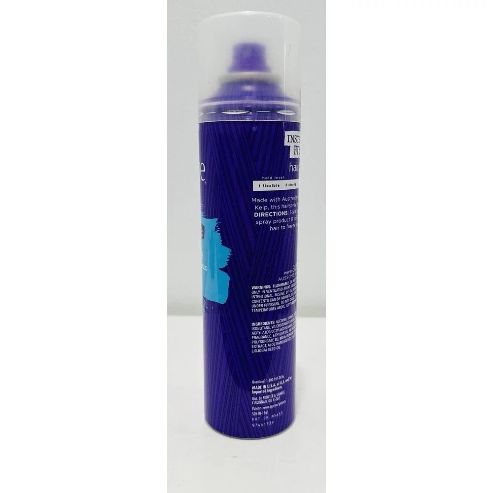 Aussie Instant Freeze Hairspray 24 Hour #4 Extreme Hold 7 Oz Aerosol Spray